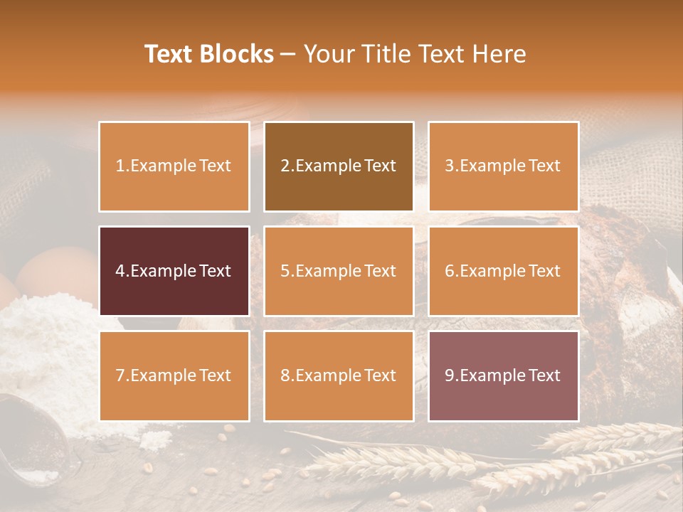 Flour Egg Gourmet PowerPoint Template