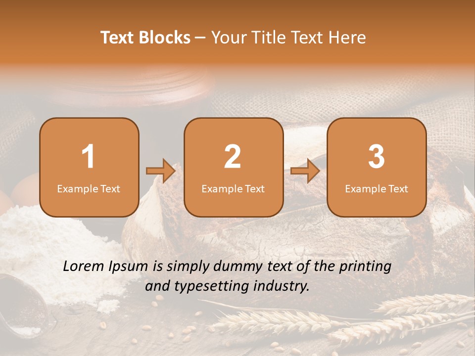 Flour Egg Gourmet PowerPoint Template