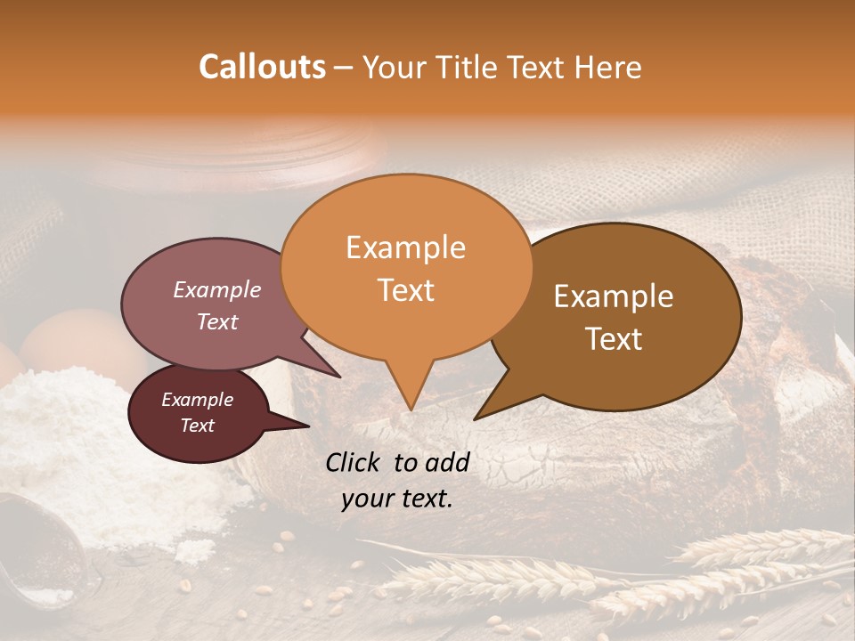 Flour Egg Gourmet PowerPoint Template