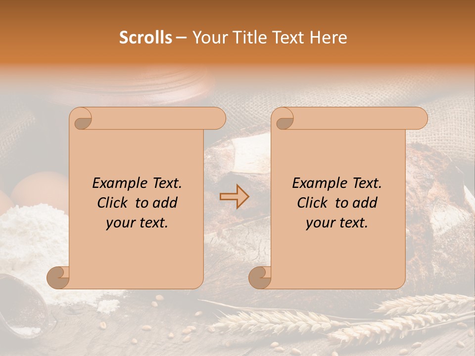 Flour Egg Gourmet PowerPoint Template