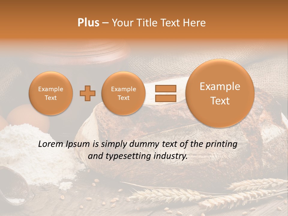 Flour Egg Gourmet PowerPoint Template