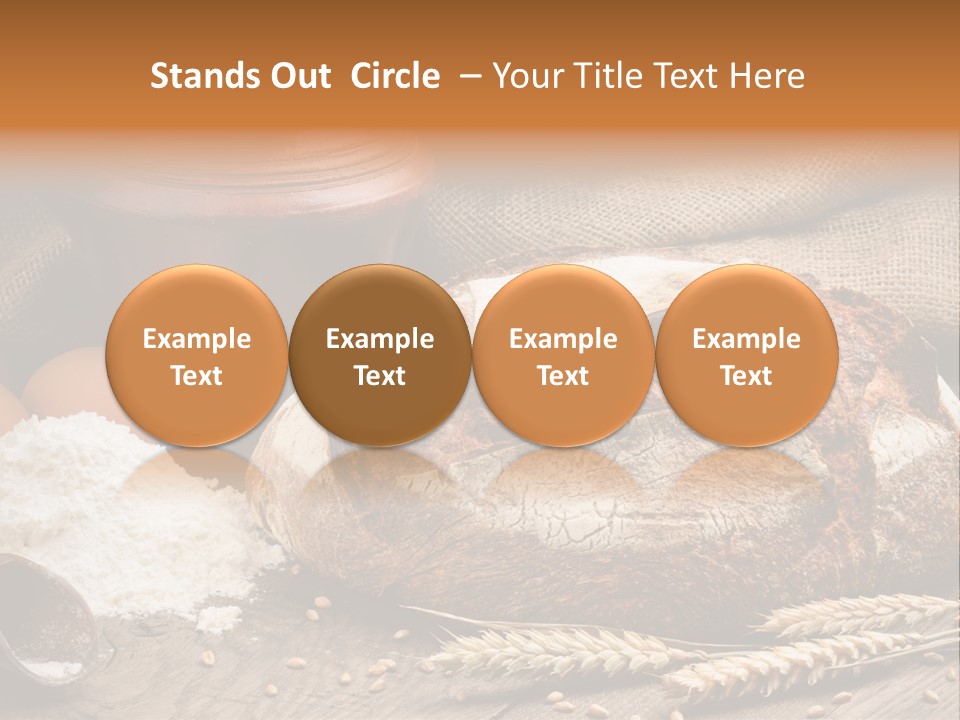 Flour Egg Gourmet PowerPoint Template