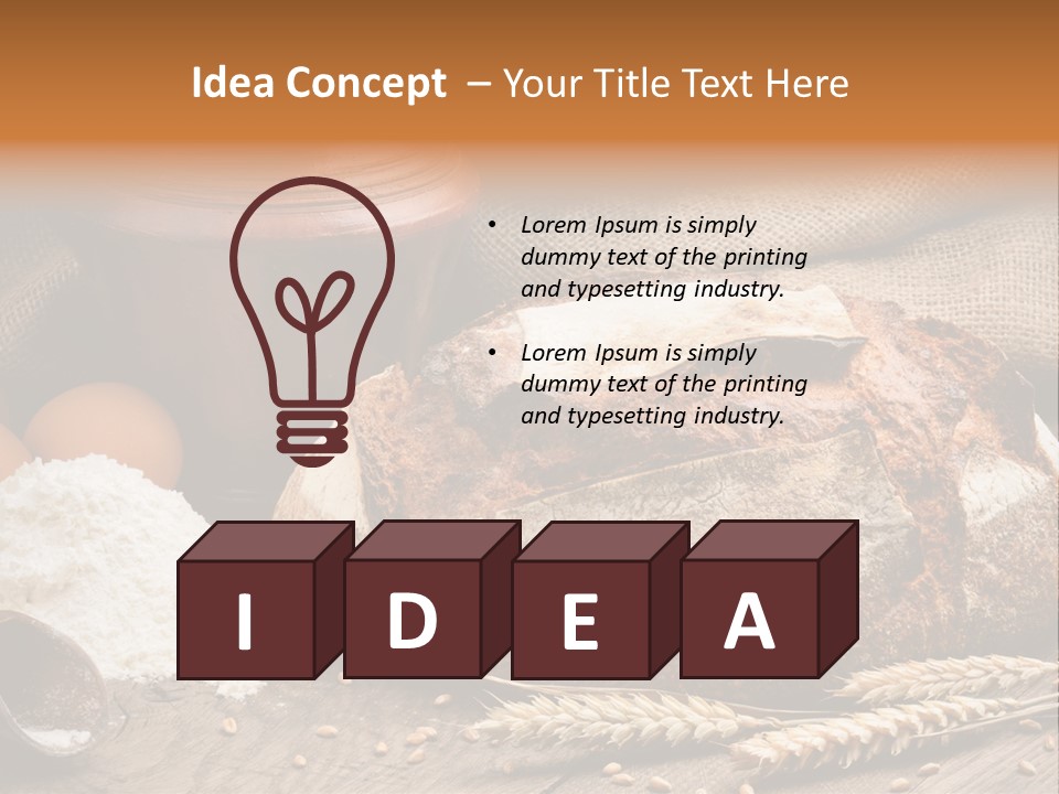 Flour Egg Gourmet PowerPoint Template