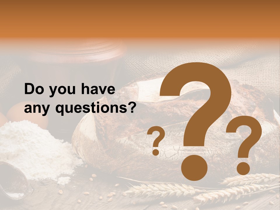 Flour Egg Gourmet PowerPoint Template