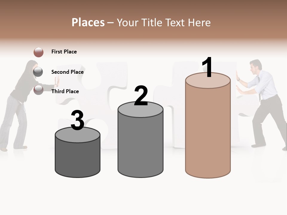 Challenge Jigsaw Business PowerPoint Template