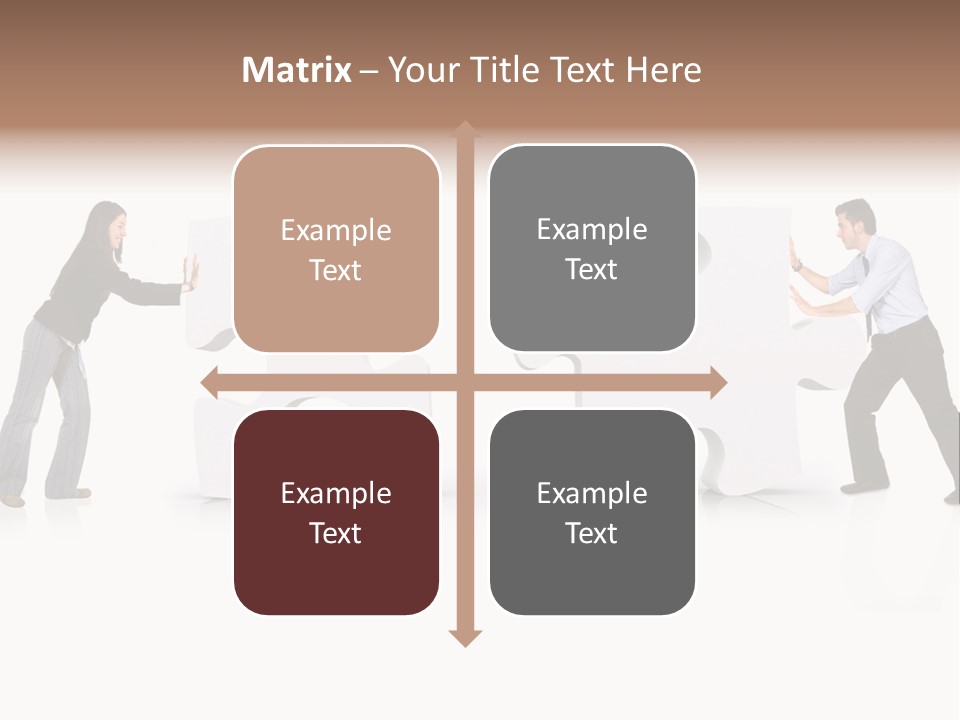 Challenge Jigsaw Business PowerPoint Template