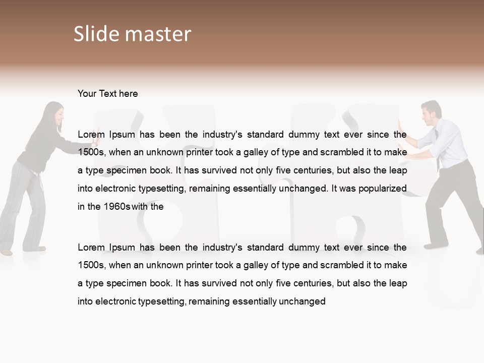 Challenge Jigsaw Business PowerPoint Template