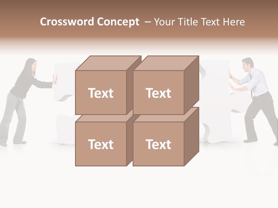 Challenge Jigsaw Business PowerPoint Template