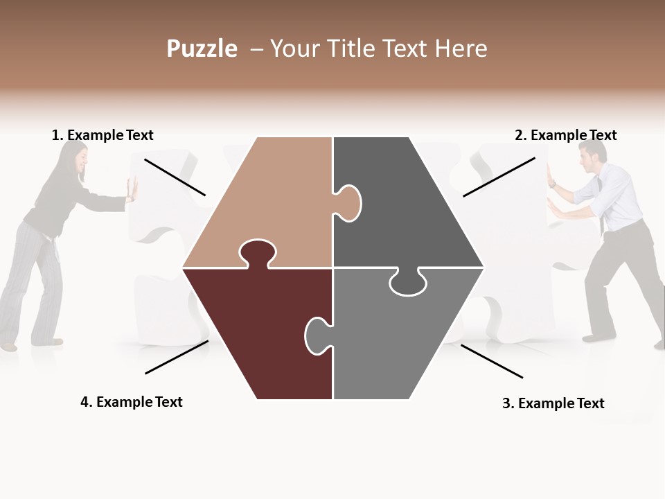 Challenge Jigsaw Business PowerPoint Template