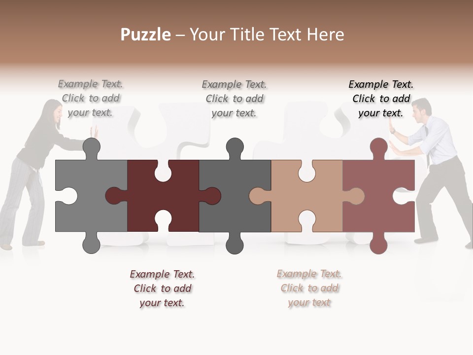 Challenge Jigsaw Business PowerPoint Template