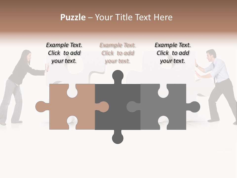 Challenge Jigsaw Business PowerPoint Template