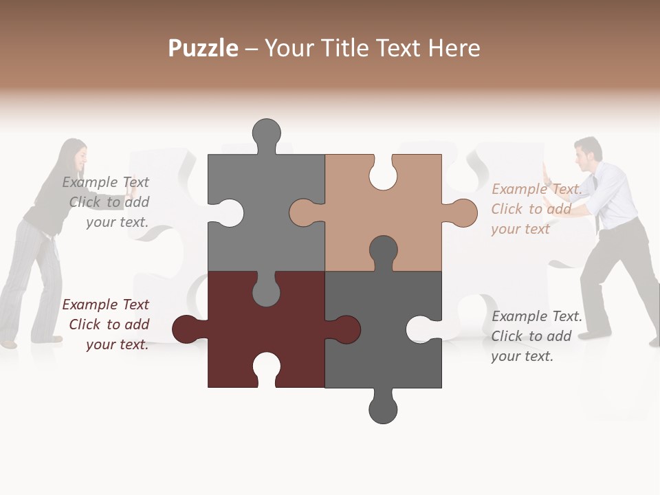 Challenge Jigsaw Business PowerPoint Template