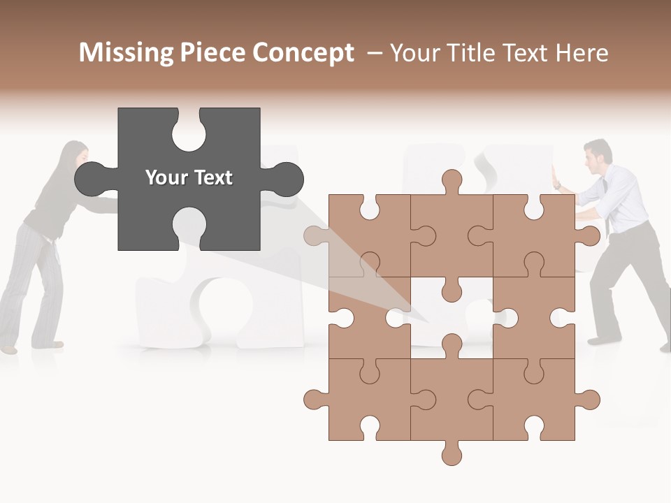 Challenge Jigsaw Business PowerPoint Template