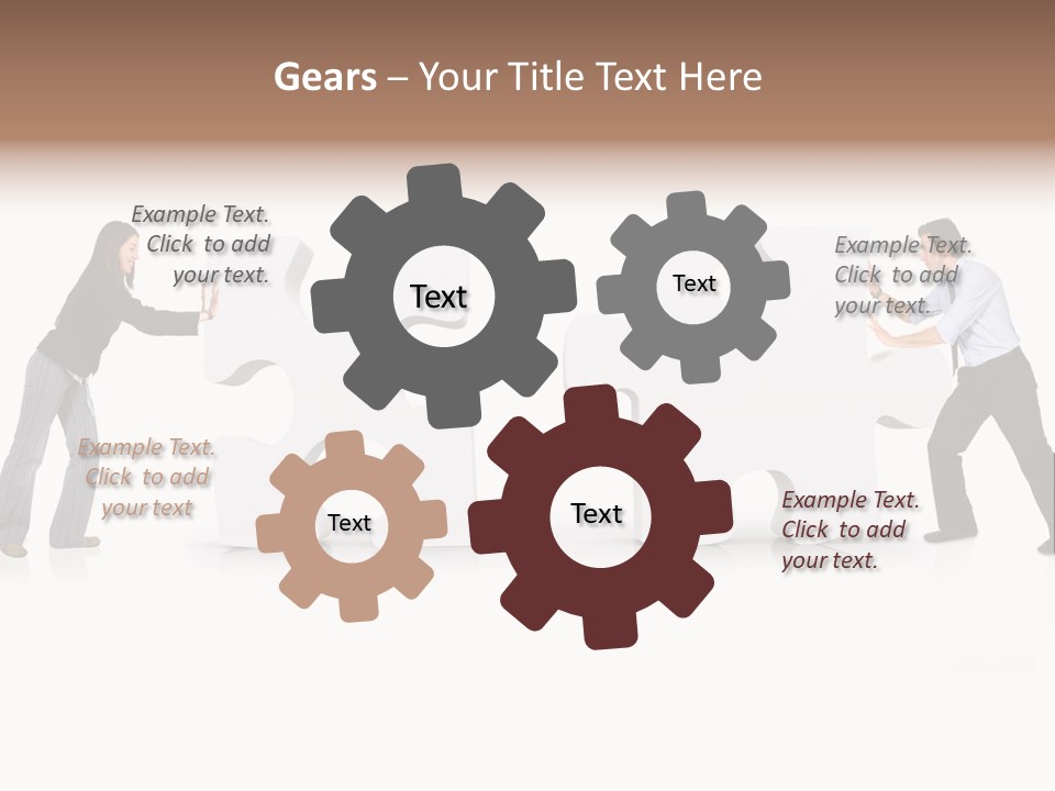 Challenge Jigsaw Business PowerPoint Template