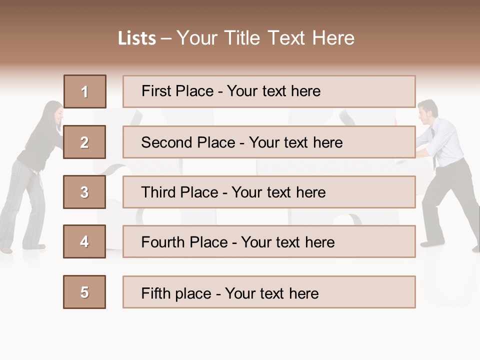 Challenge Jigsaw Business PowerPoint Template