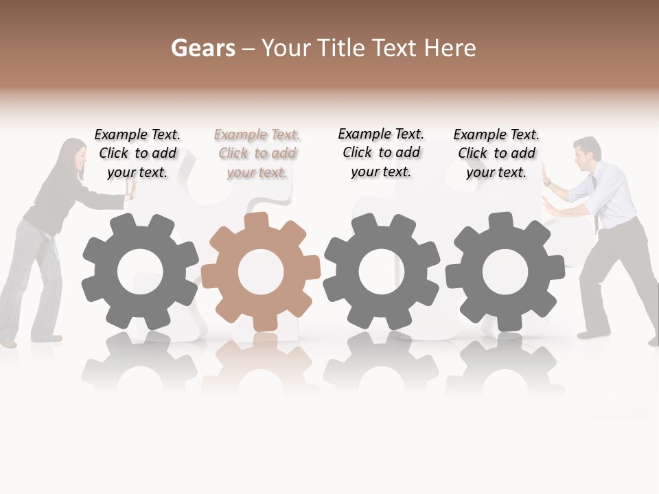 Challenge Jigsaw Business PowerPoint Template