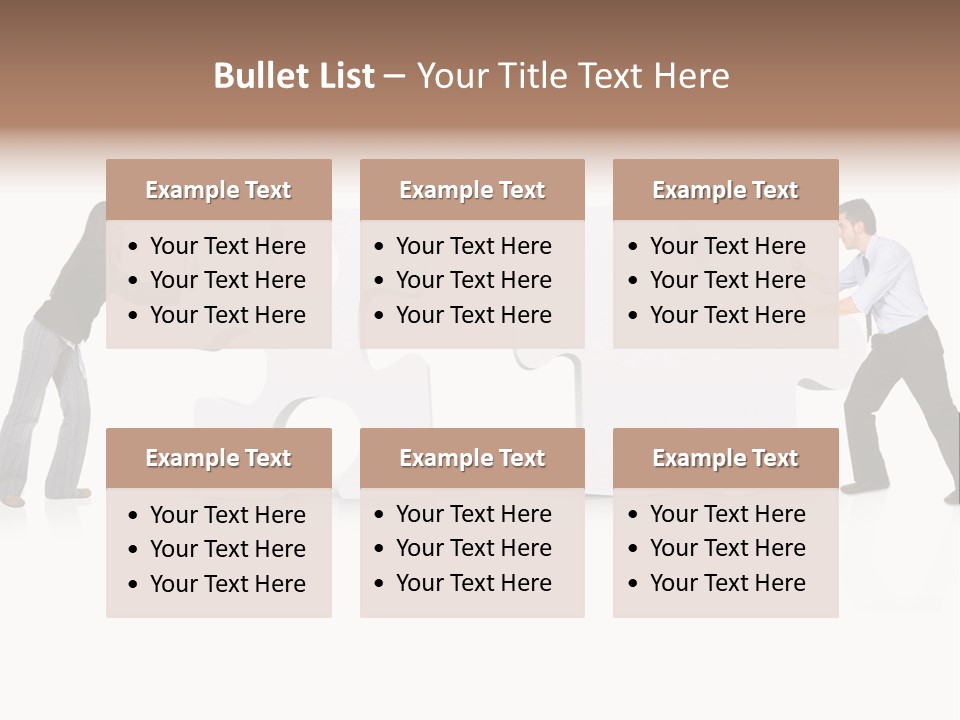 Challenge Jigsaw Business PowerPoint Template