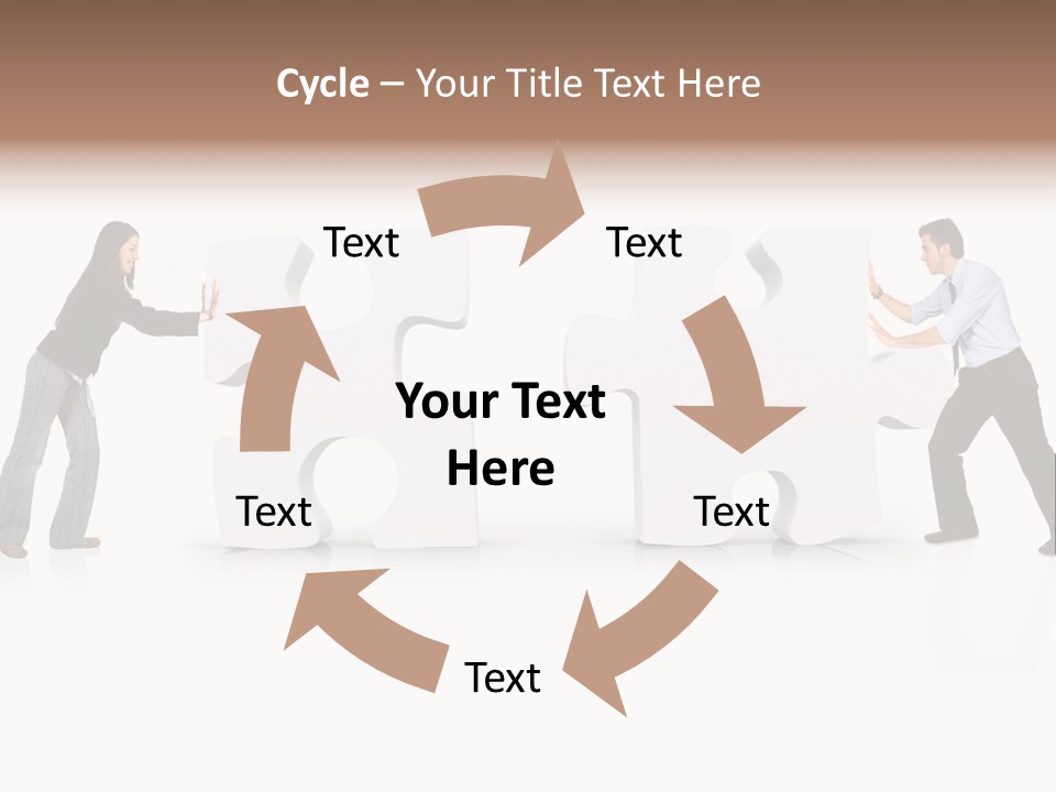 Challenge Jigsaw Business PowerPoint Template