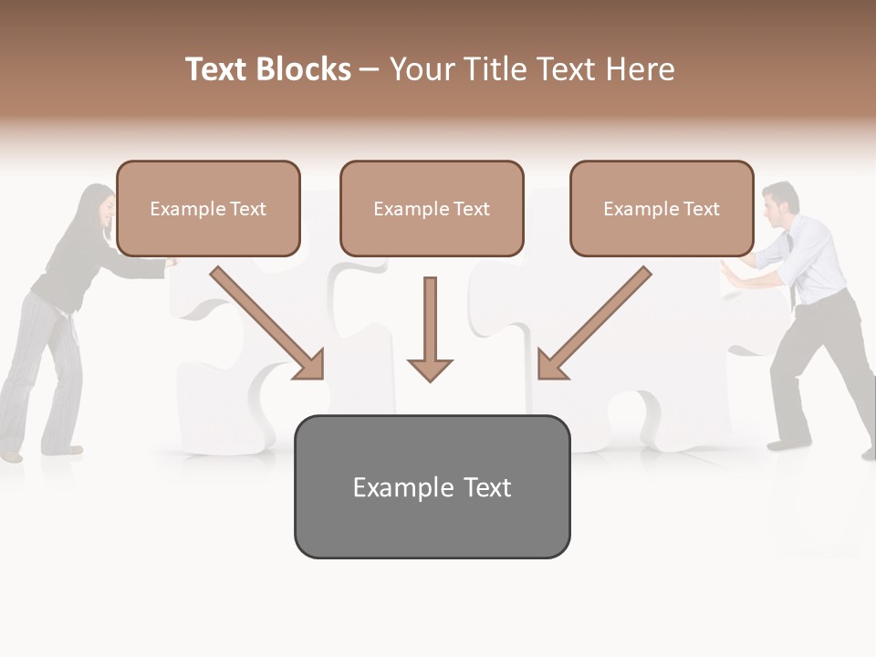 Challenge Jigsaw Business PowerPoint Template