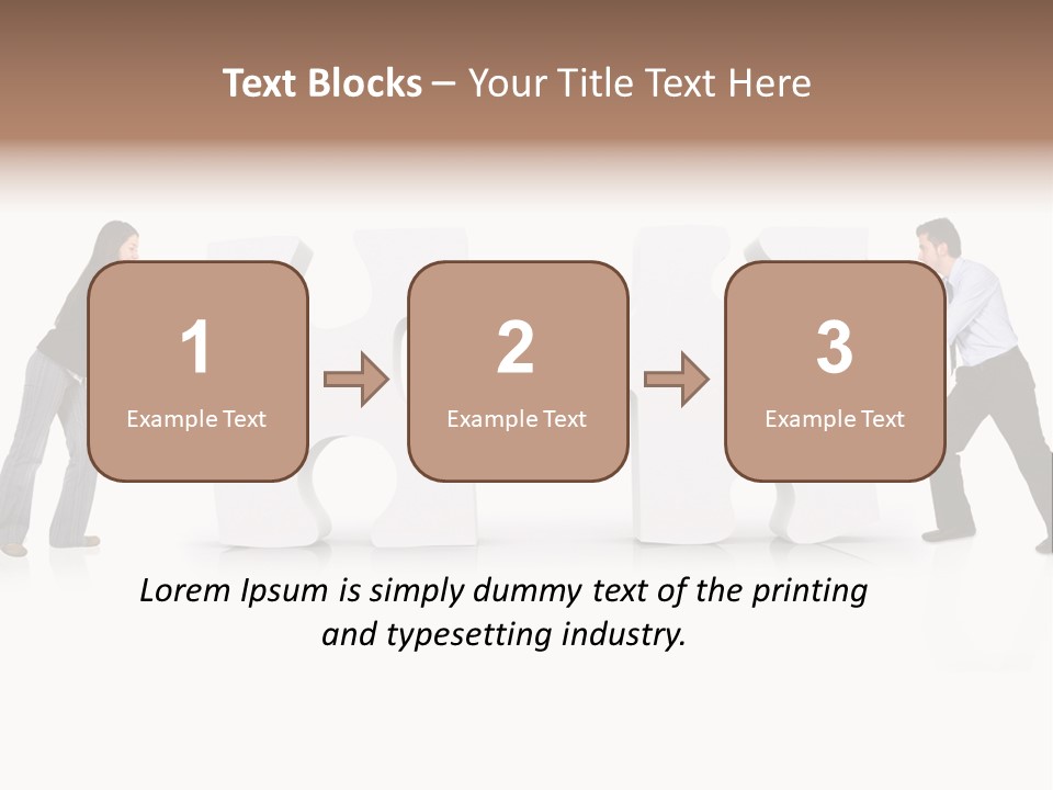 Challenge Jigsaw Business PowerPoint Template
