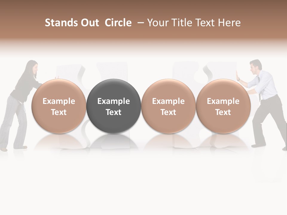 Challenge Jigsaw Business PowerPoint Template