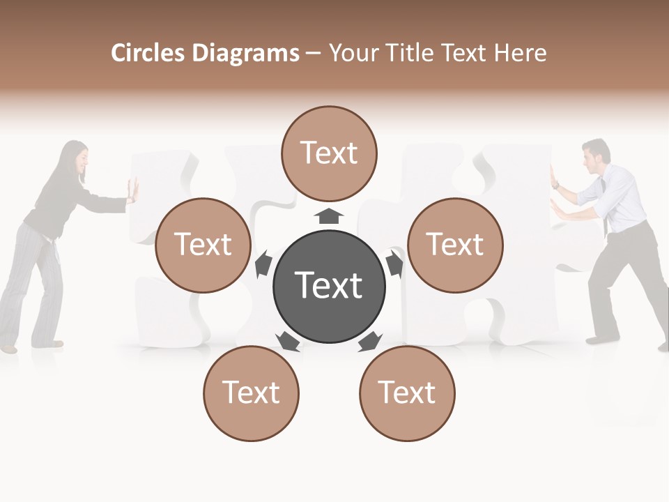 Challenge Jigsaw Business PowerPoint Template