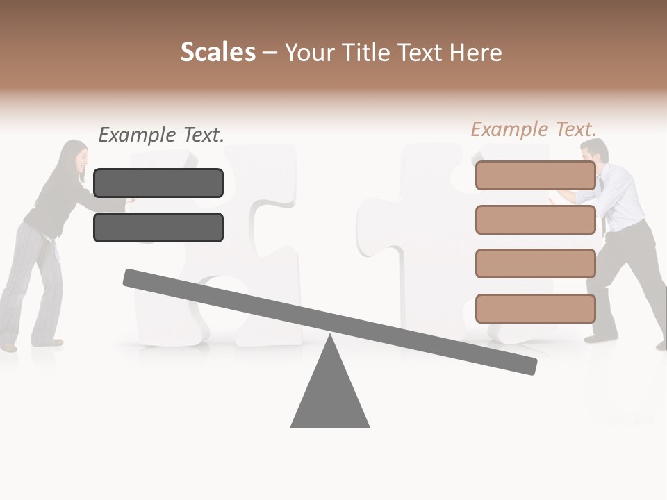 Challenge Jigsaw Business PowerPoint Template