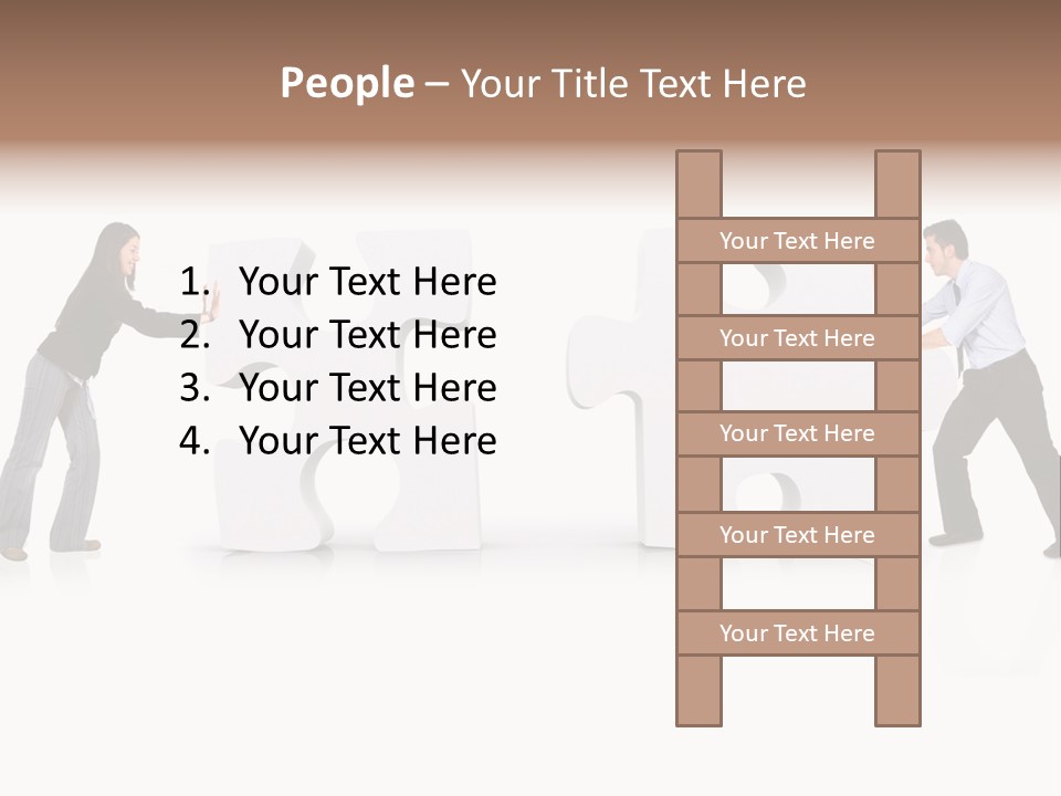 Challenge Jigsaw Business PowerPoint Template