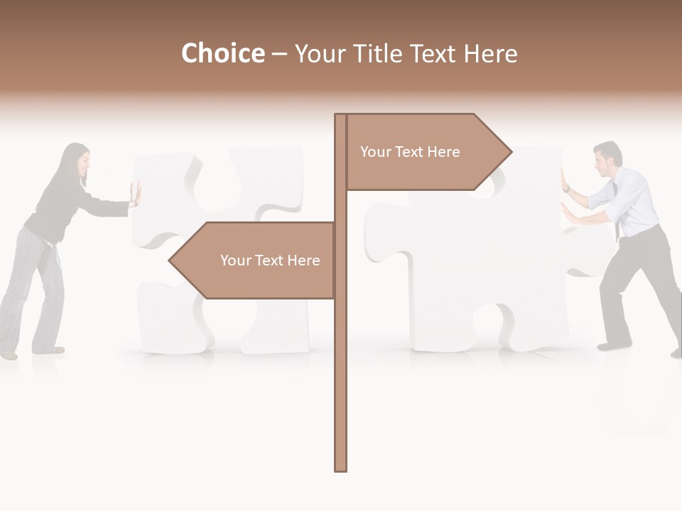Challenge Jigsaw Business PowerPoint Template