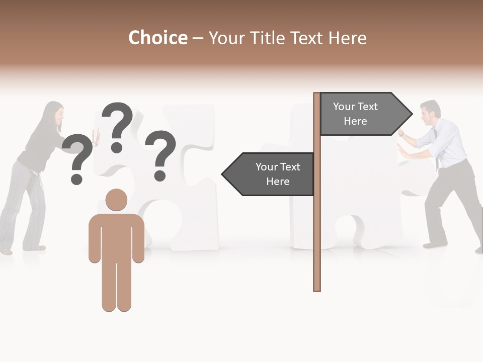 Challenge Jigsaw Business PowerPoint Template