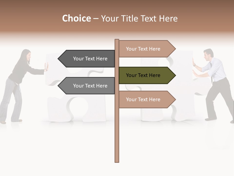 Challenge Jigsaw Business PowerPoint Template