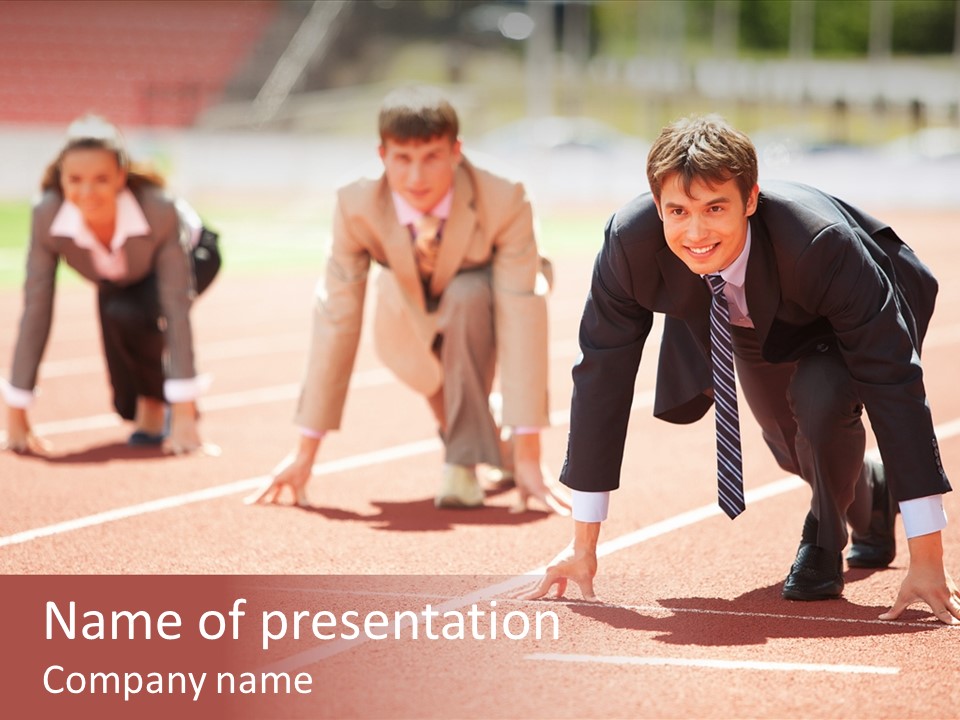 Competitive Compete Competitor PowerPoint Template