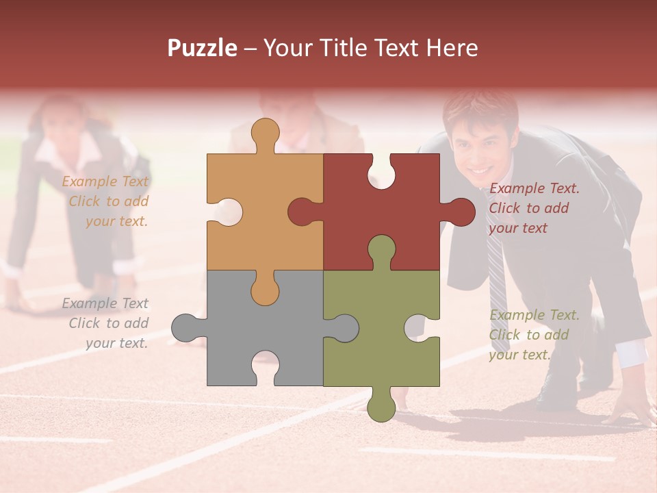 Competitive Compete Competitor PowerPoint Template