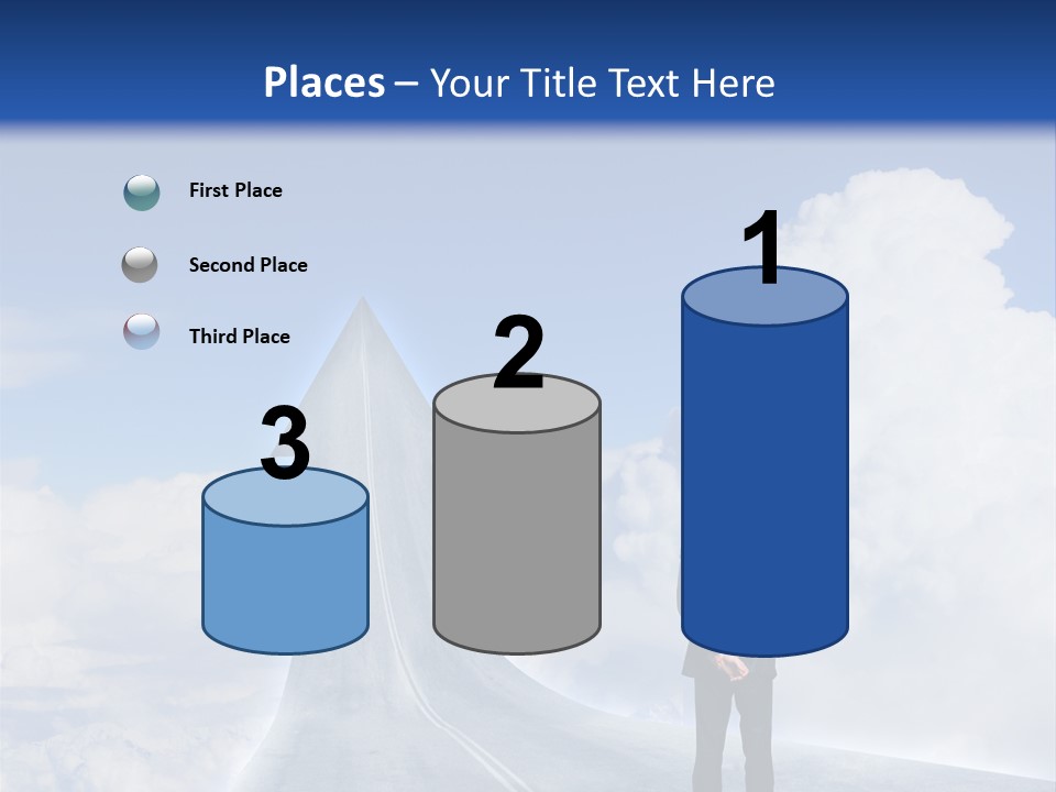 Away Trip Street PowerPoint Template