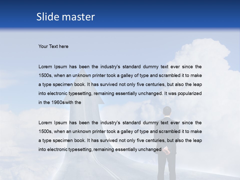 Away Trip Street PowerPoint Template