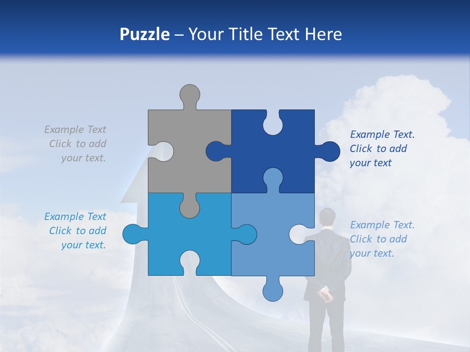 Away Trip Street PowerPoint Template