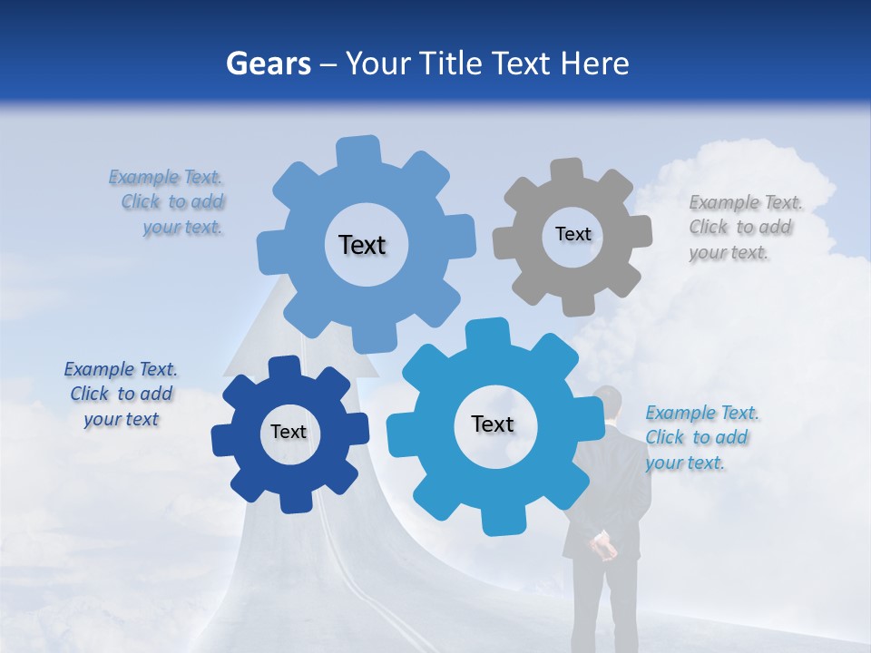 Away Trip Street PowerPoint Template