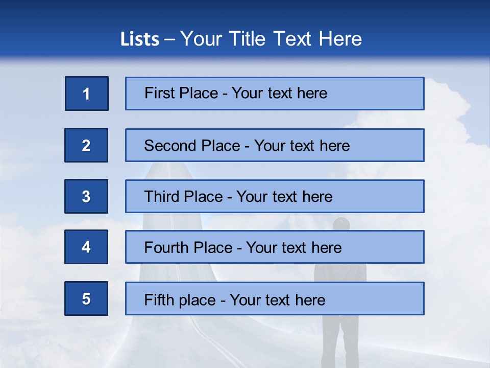 Away Trip Street PowerPoint Template