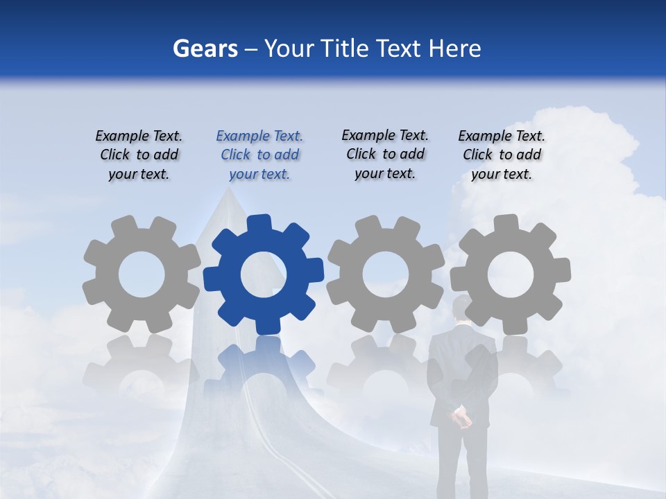 Away Trip Street PowerPoint Template