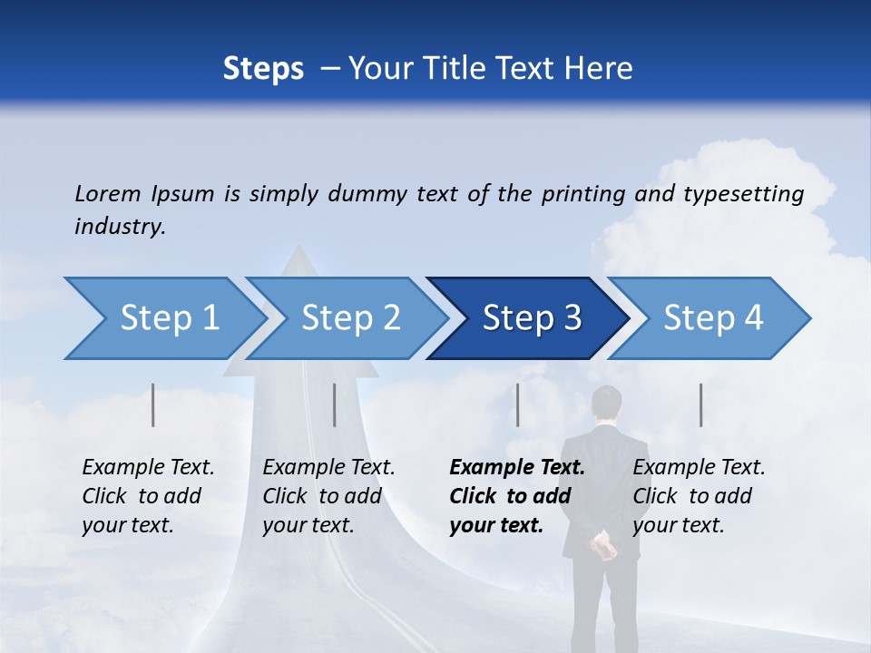 Away Trip Street PowerPoint Template