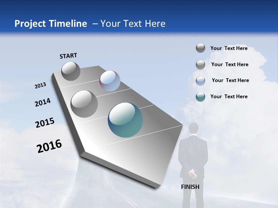 Away Trip Street PowerPoint Template