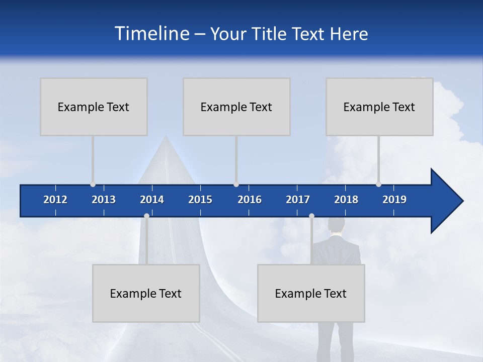 Away Trip Street PowerPoint Template