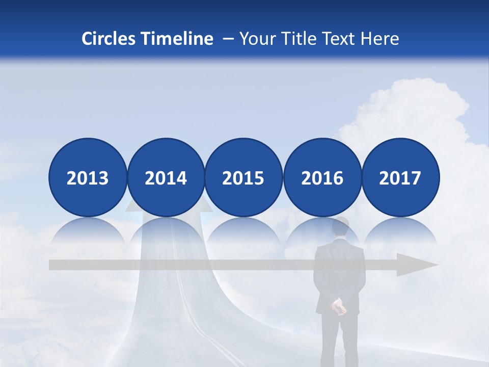 Away Trip Street PowerPoint Template