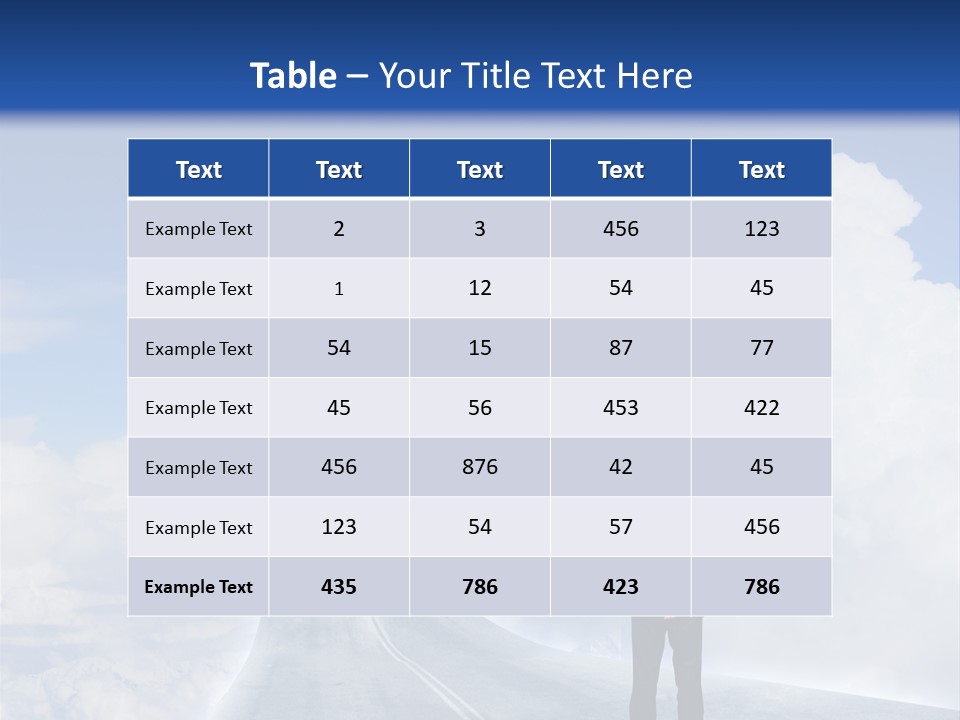 Away Trip Street PowerPoint Template