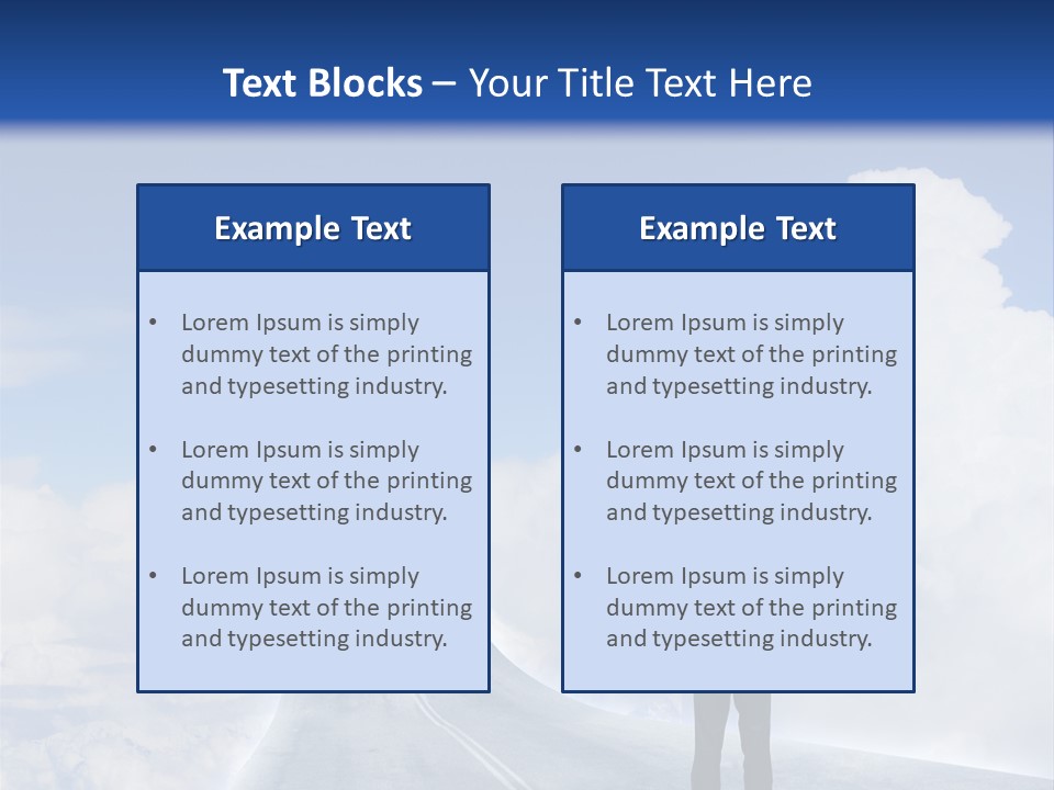 Away Trip Street PowerPoint Template