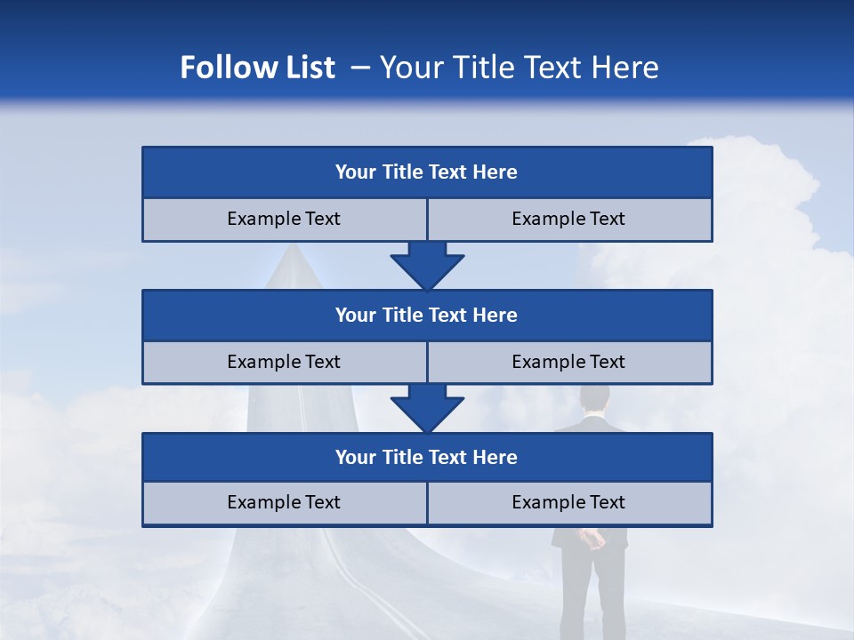 Away Trip Street PowerPoint Template