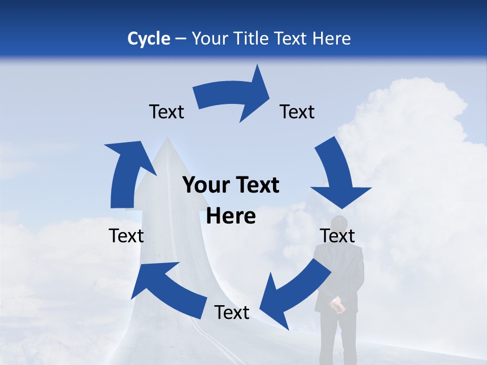 Away Trip Street PowerPoint Template