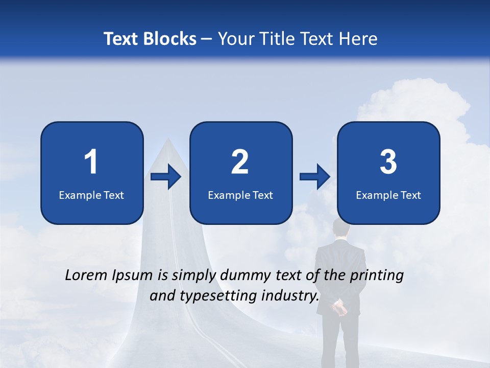 Away Trip Street PowerPoint Template