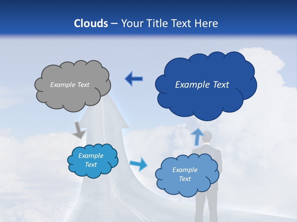 Away Trip Street PowerPoint Template