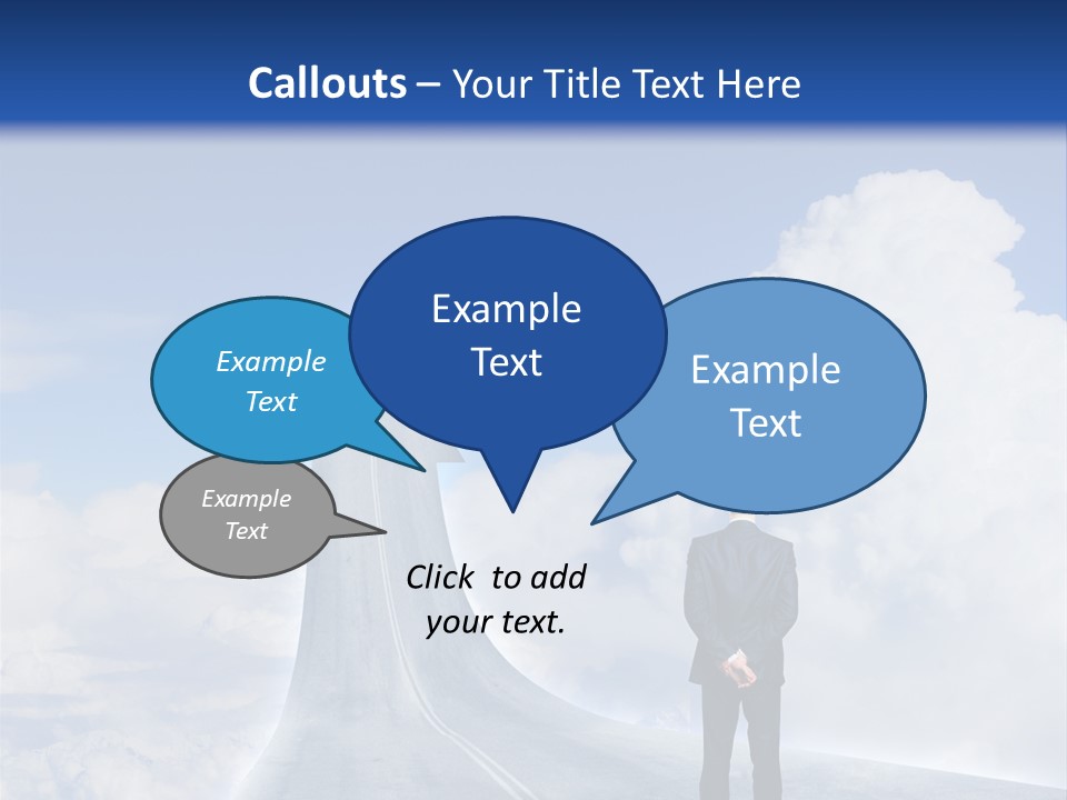 Away Trip Street PowerPoint Template